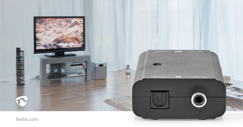 Digitale Audioconverter 2-wegs - Ingangen audio / video / data: 1x S/PDIF (RCA) Female / 1x Toslink Female - Uitgangen audio / video / data: 1x S/PDIF (RCA) Female / 1x TosLink Female