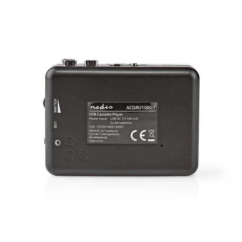 Cassettebandjes Digitaliseren Draagbaar - Inclusief accessoires: USB kabel - Batterij Gevoed / USB Gevoed