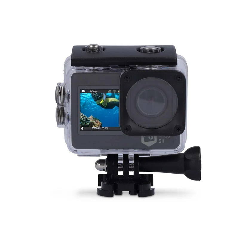 Action Cam Dubbel scherm - 5K@30fps - 16 MPixel