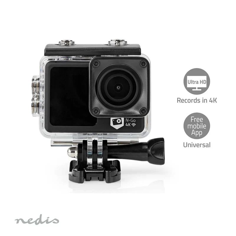 Action Cam Dubbel scherm - 4K@30fps - 16 MPixel