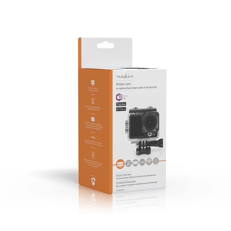Action Cam Dubbel scherm - 4K@30fps - 16 MPixel