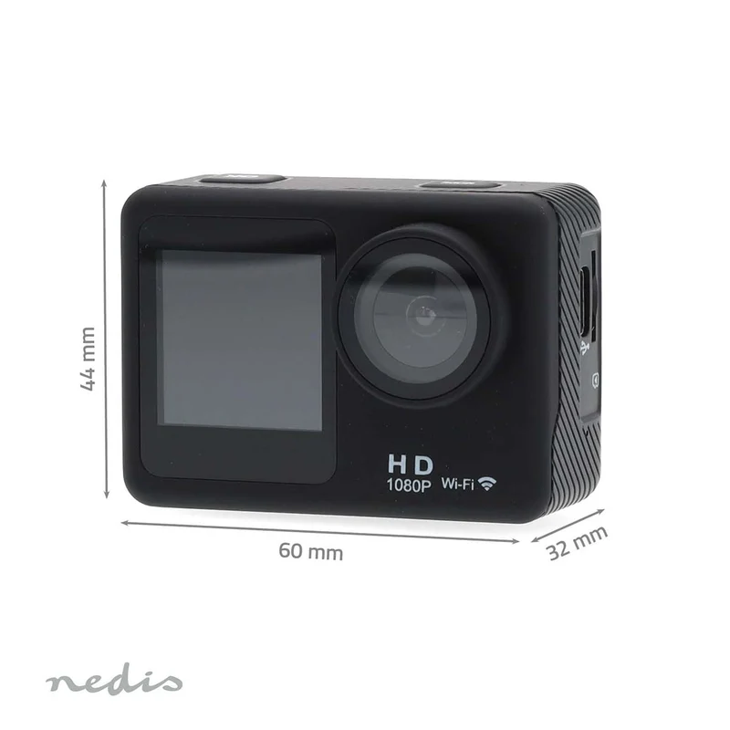 Action Cam Dubbel scherm - 1080p@30fps - 12 MPixel