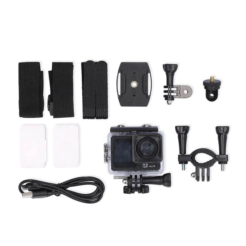 Action Cam Dubbel scherm - 1080p@30fps - 12 MPixel