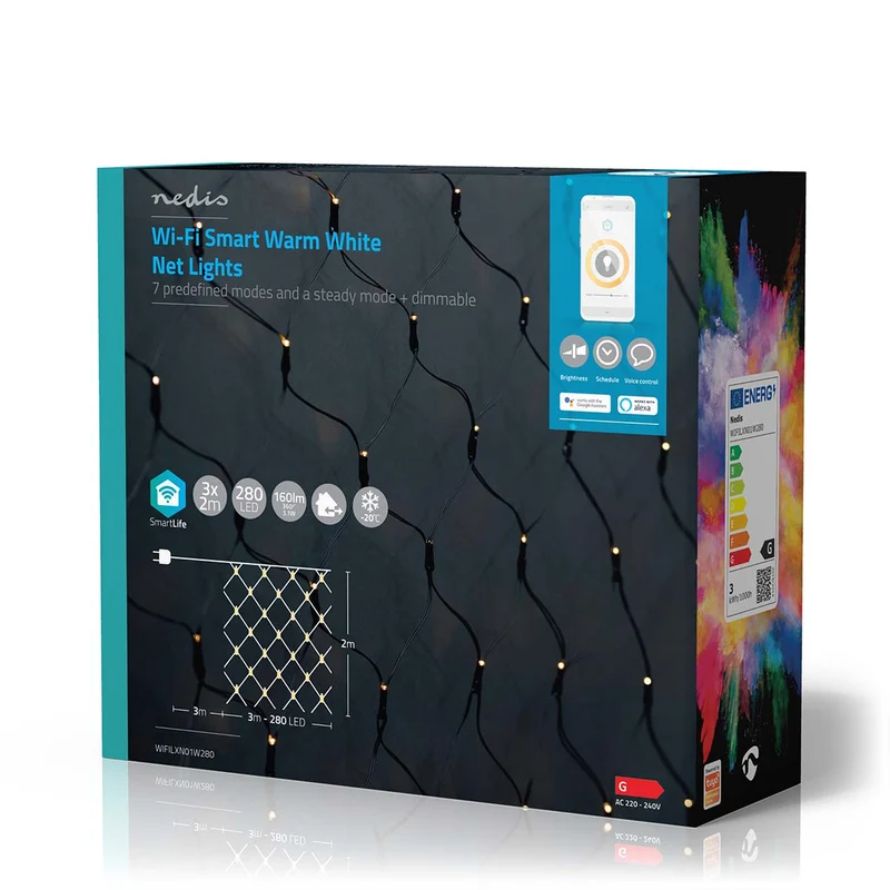 SmartLife-kerstverlichting Net - Wi-Fi - Warm Wit