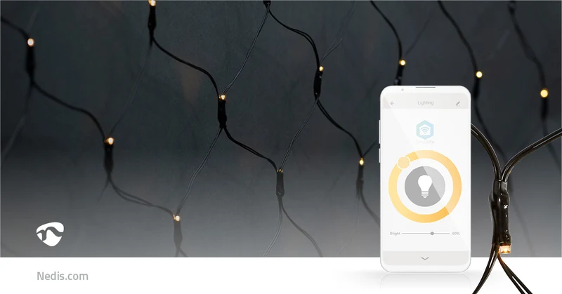 SmartLife-kerstverlichting Net - Wi-Fi - Warm Wit
