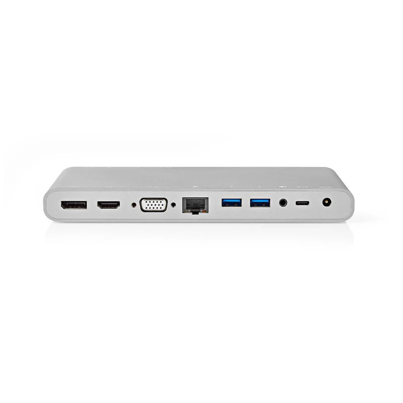 USB Docking Station USB 3.2 Gen 1 - USB-C™ Male - DisplayPort Female / HDMI™ Output / RJ45 Female / VGA Female 15p / 2x 3,5 mm Female / 2x USB-C™ / 4x USB-A