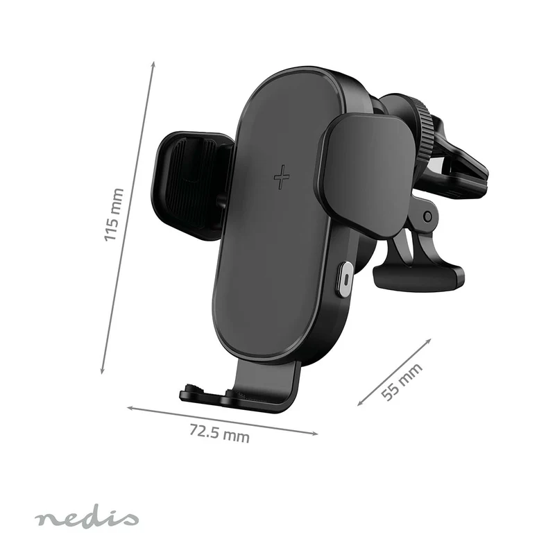 Draadloze Autolader 7.5 / 10 / 15W - 1.5 / 1.67 / 2.0A - 1.00m