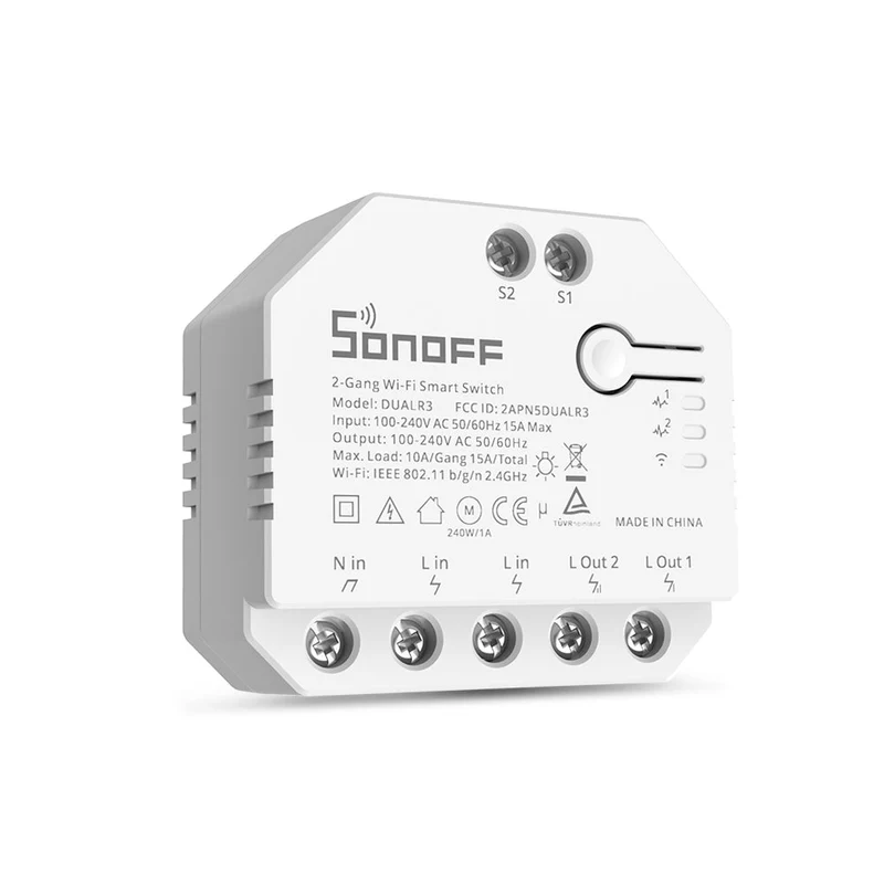 Sonoff Dual R3 Comutador c/ medição de energia - Módulo WiFi