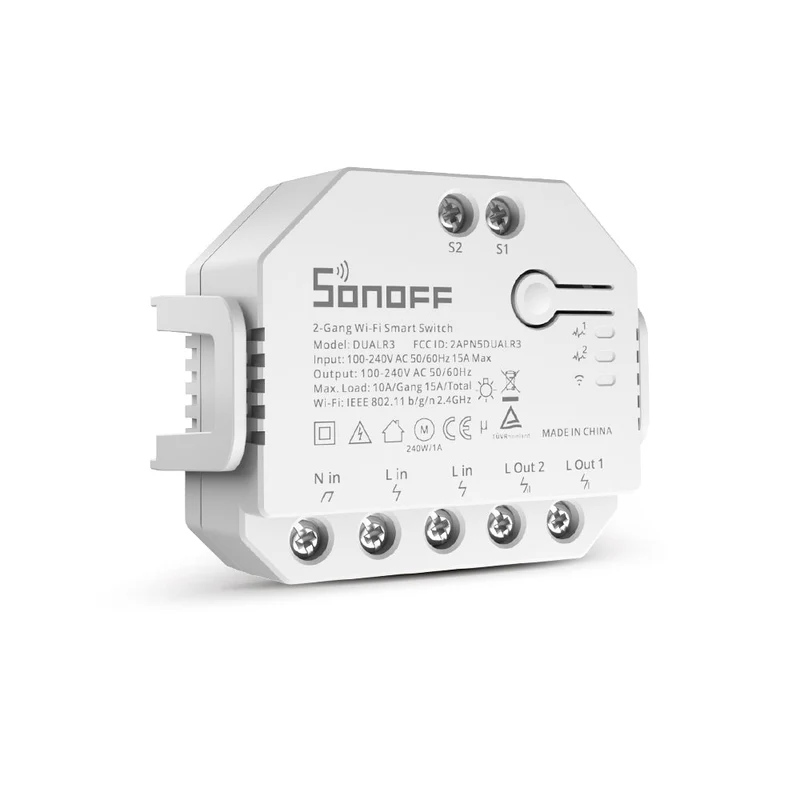 Sonoff Dual R3 Comutador c/ medição de energia - Módulo WiFi