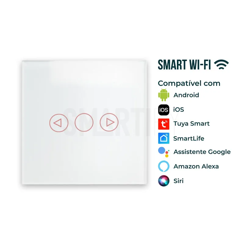 Interruptor Inteligente de Luz WiFi Dimmer Smartify - Branco