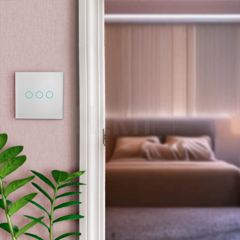 Interruptor Inteligente de Luz WiFi 3 botões Smartify - Branco