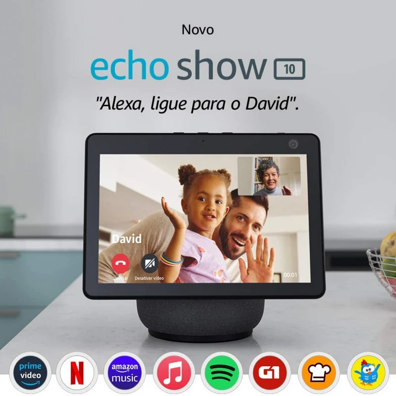 Amazon Alexa Echo Show 10 Preto Antracite (Geração 3)