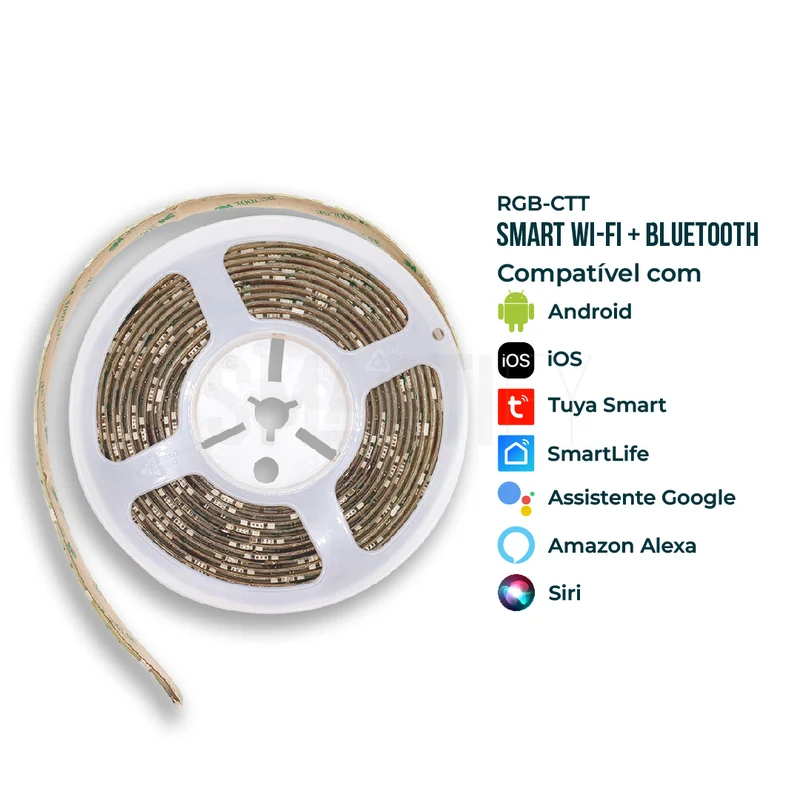 Fita LED Inteligente WiFi RGB-CCT (Cores + Branco) de 5M Smartify