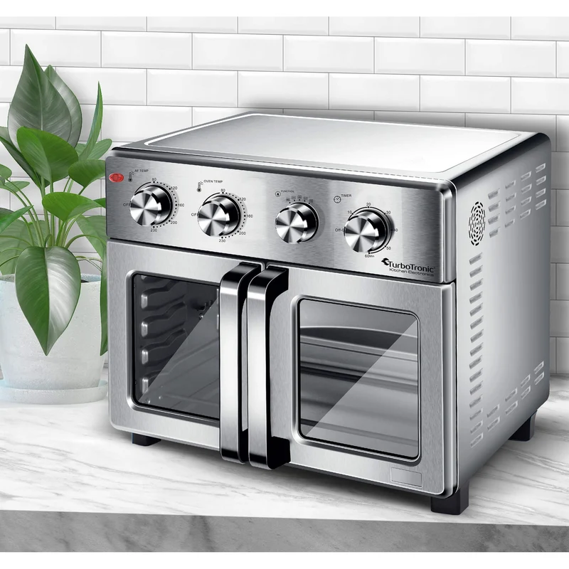 TurboTronic TT-AF32MFD Airfryer XXL / Oven 32L, Silver