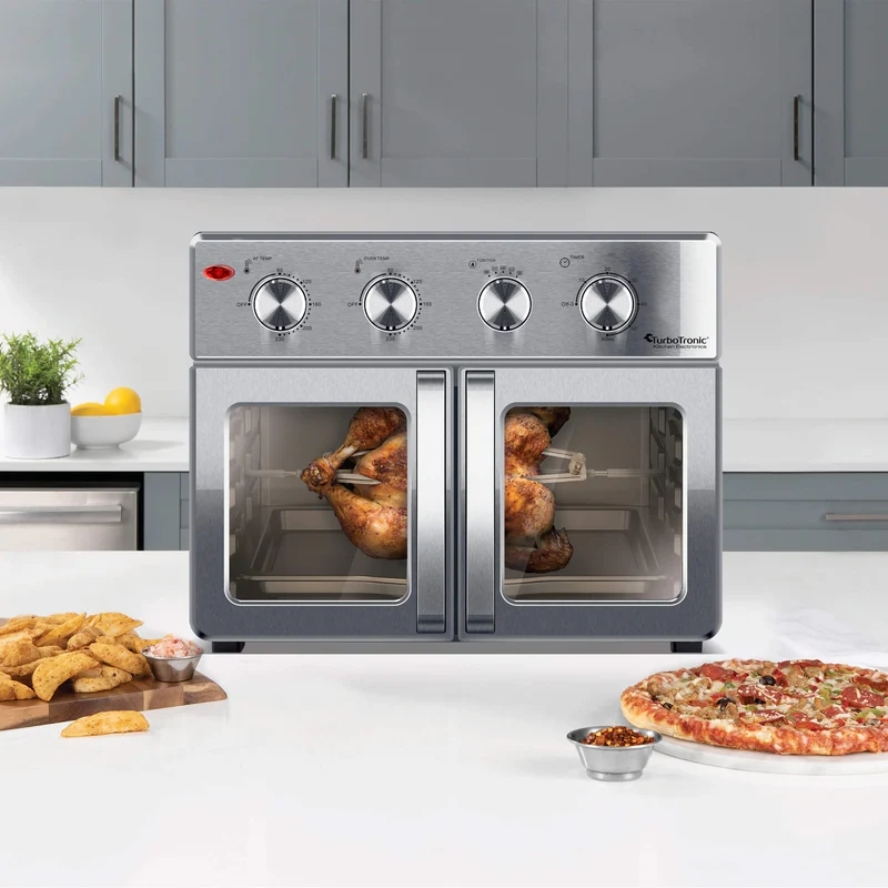 TurboTronic TT-AF32MFD Airfryer XXL / Oven 32L, Silver