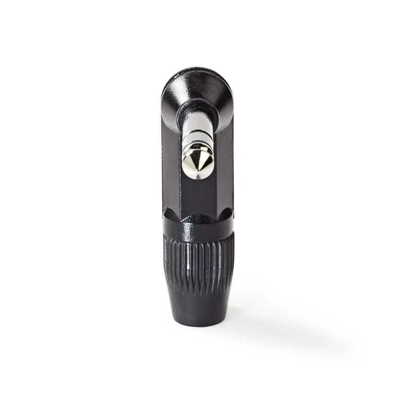 6,35 mm Audioconnector Stereo - Gehoekt - Male