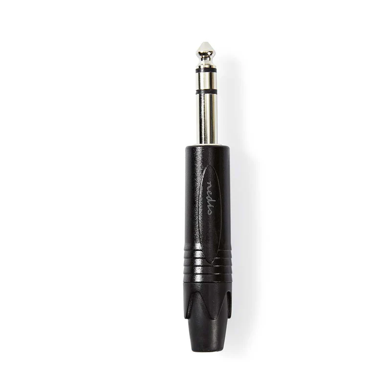 6,35 mm Audioconnector Stereo - Recht - Male