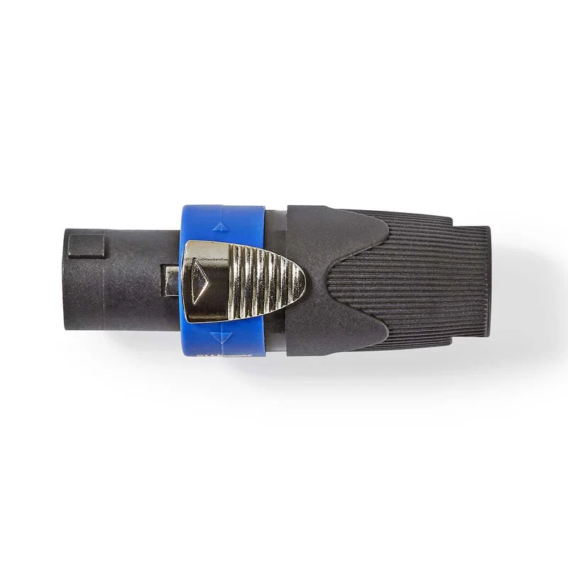 Speaker-Connector Recht - Male - Vernikkeld
