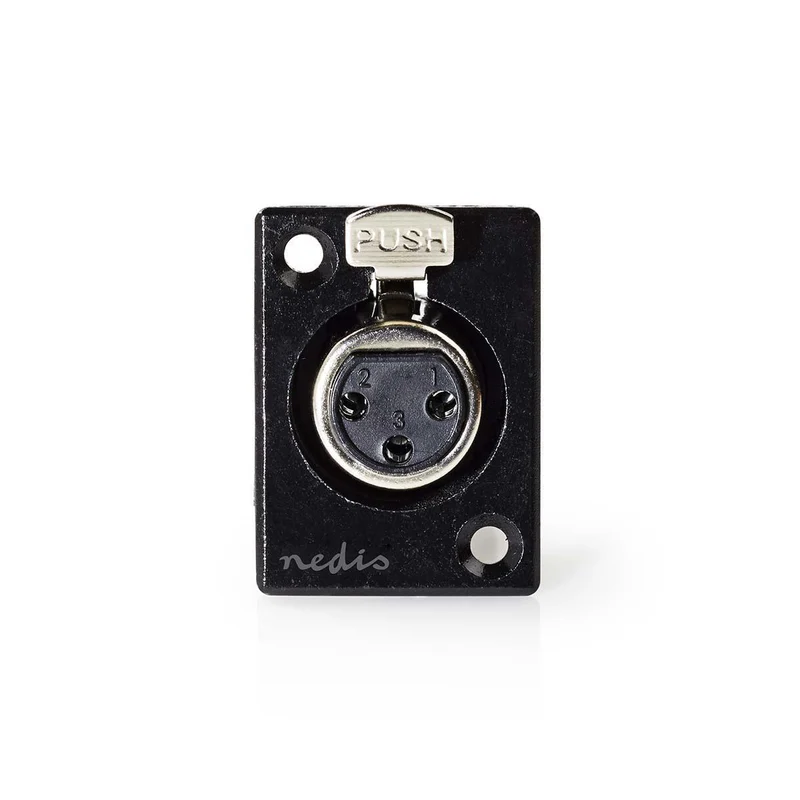 XLR-Connector Recht - Female - Vernikkeld