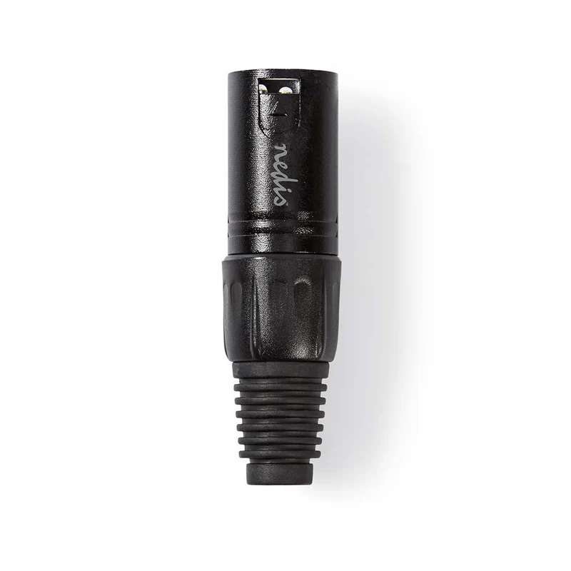 XLR-Connector Recht - Male - Vernikkeld