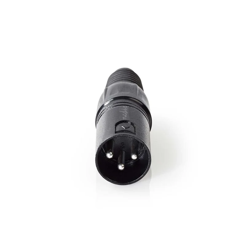XLR-Connector Recht - Male - Vernikkeld