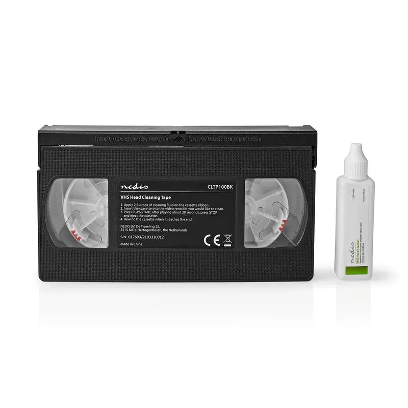 VHS-Reinigingscassette 20 ml - VHS-Koppen - Zwart