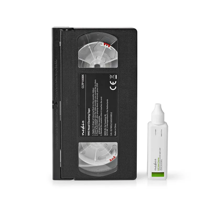 VHS-Reinigingscassette 20 ml - VHS-Koppen - Zwart