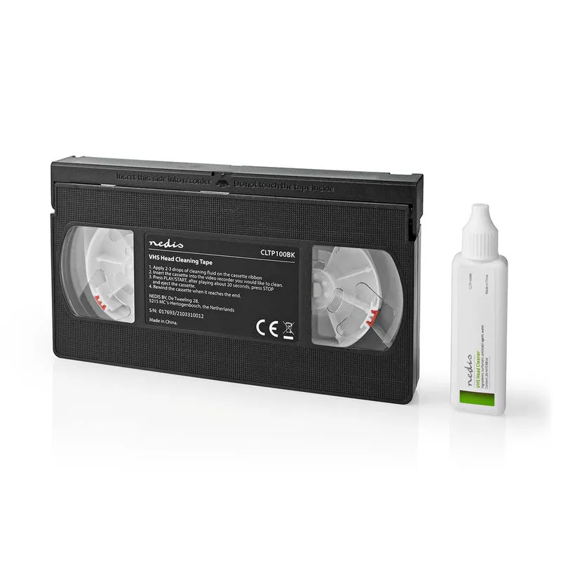 VHS-Reinigingscassette 20 ml - VHS-Koppen - Zwart