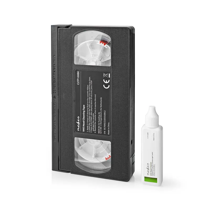 VHS-Reinigingscassette 20 ml - VHS-Koppen - Zwart