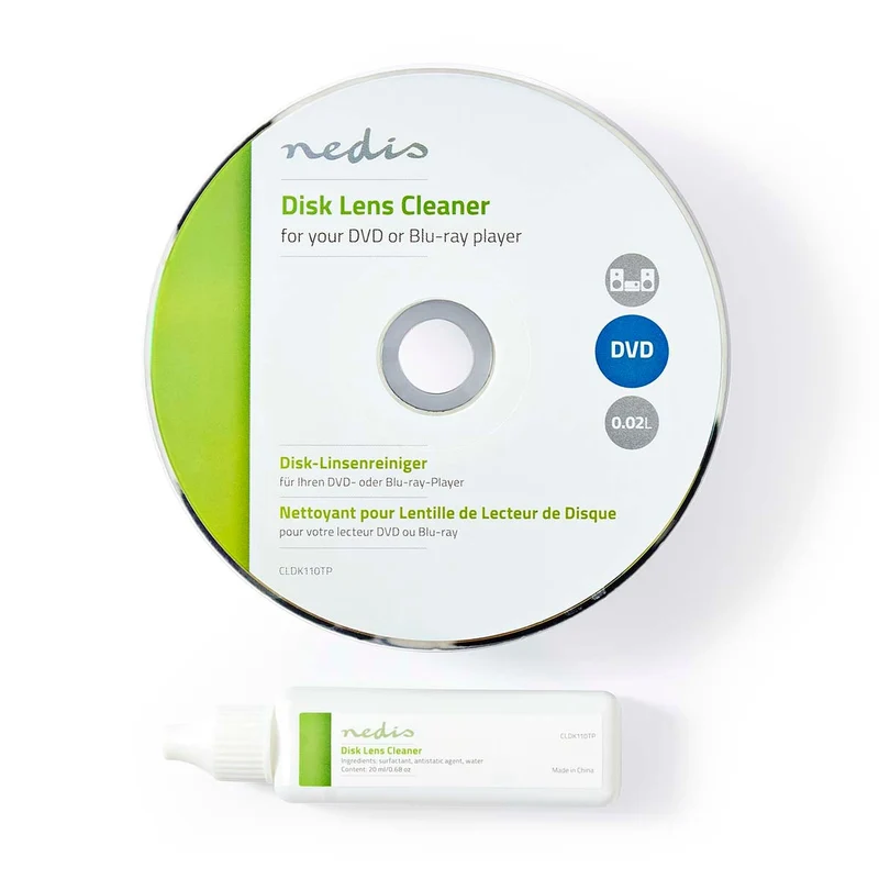 Disc Lensreiniger Reinigingsschijf - 20 ml - Blu-ray-Speler / DVD-Speler