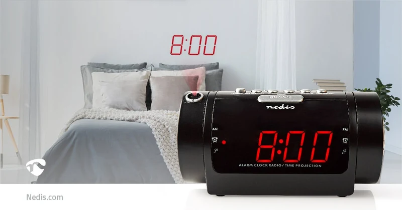 Wekkerradio LED - Tijdprojectie - AM / FM