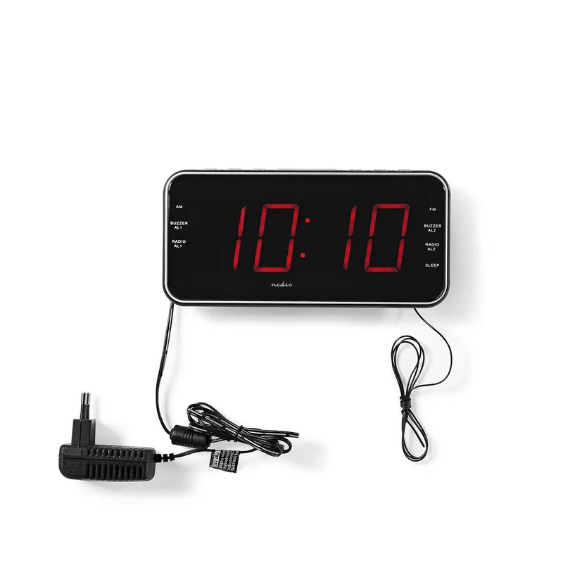 Wekkerradio LED - 1x 3.5 mm Audio Input - Tijdprojectie