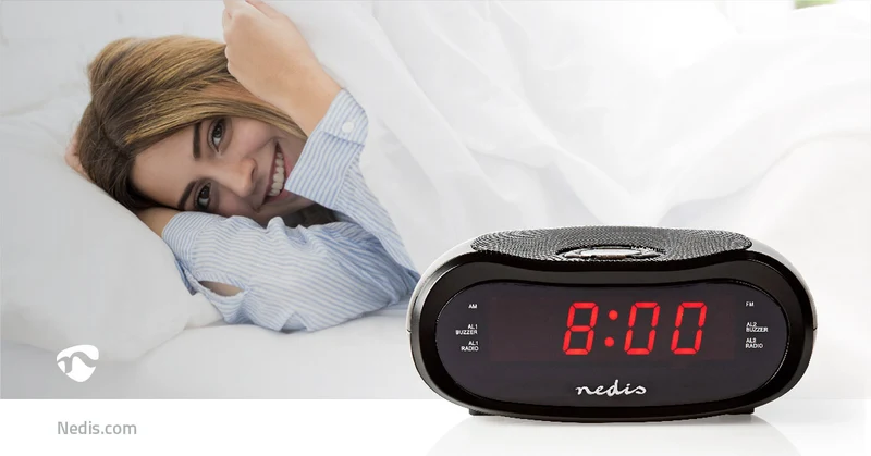 Wekkerradio LED - AM / FM - Snoozefunctie