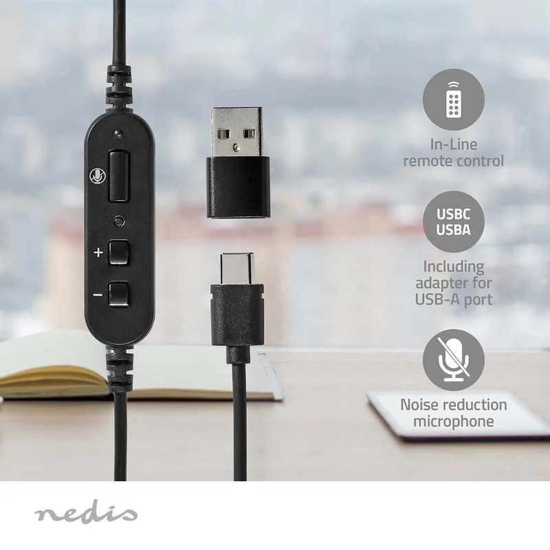 PC-Headset On-Ear - Stereo - USB Type-A / USB Type-C™
