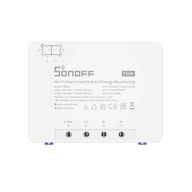 Sonoff Pow R3 - Módulo de Alta potência c/ medição de energia