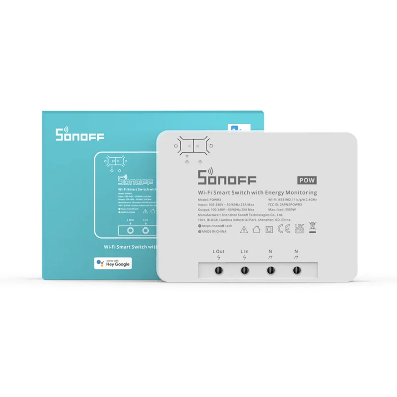 Sonoff Pow R3 - Módulo de Alta potência c/ medição de energia