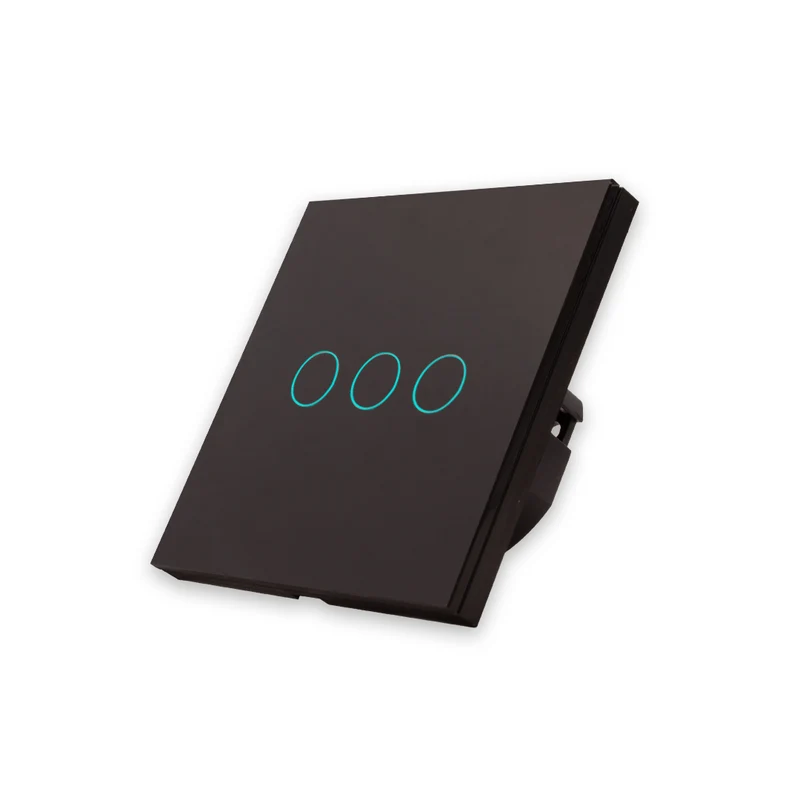 Interruptor Inteligente de Luz WiFi 3 botões Smartify - Preto