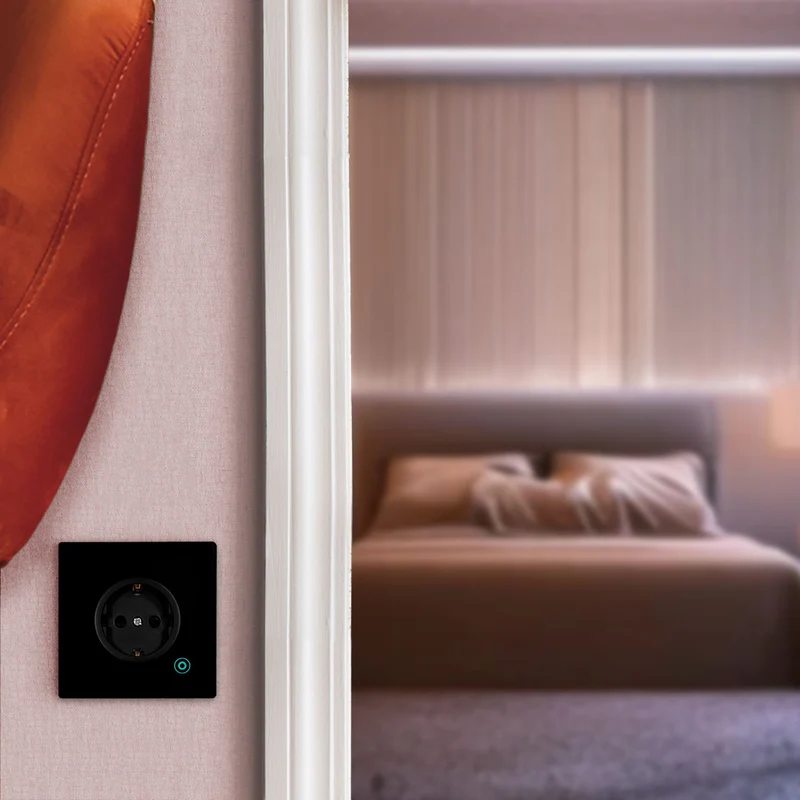 Tomada Inteligente Embutida 16A 3500W WiFi Smartify - Preto