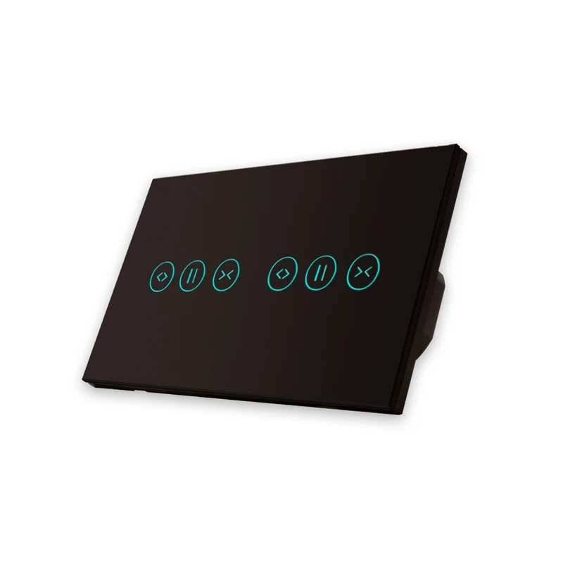 Interruptor de Estores Duplo Inteligente WiFi Smartify - Preto