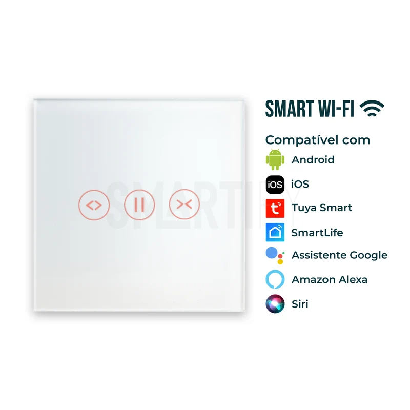 Interruptor de Estores Inteligente WiFi Smartify - Branco