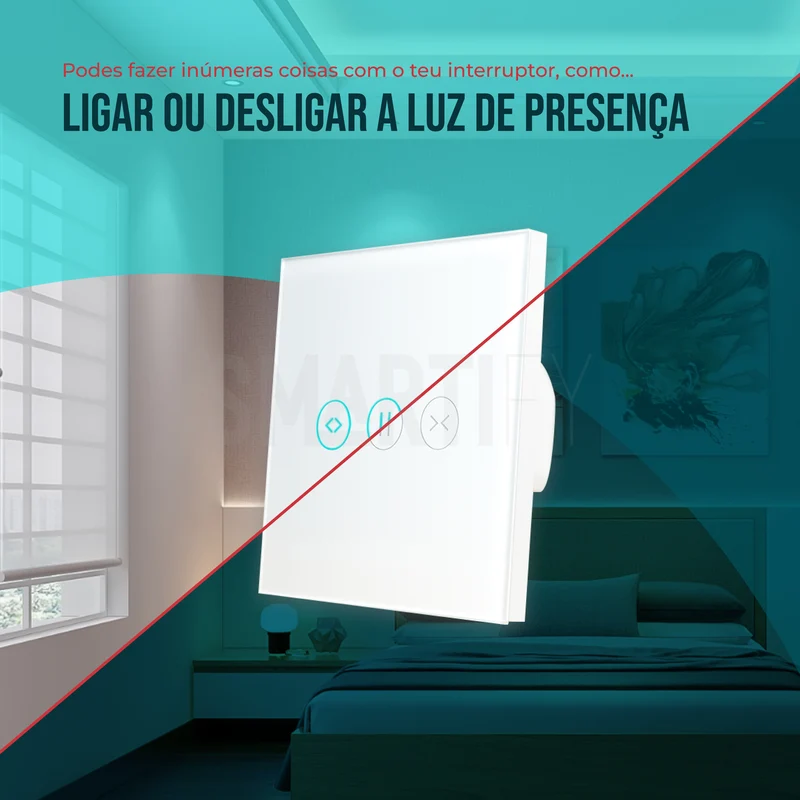 Interruptor de Estores Inteligente WiFi Smartify - Branco