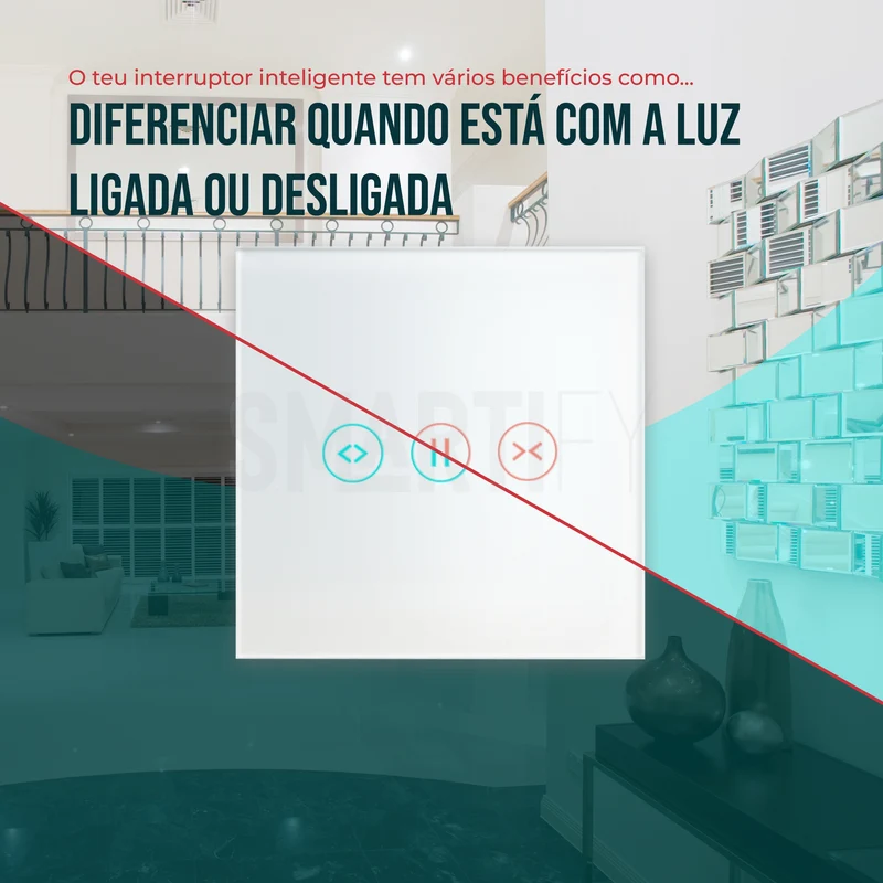 Interruptor de Estores Inteligente WiFi Smartify - Branco