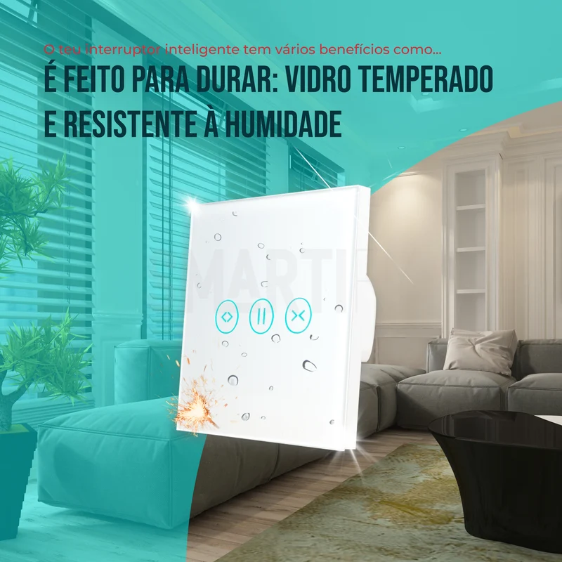 Interruptor de Estores Inteligente WiFi Smartify - Branco