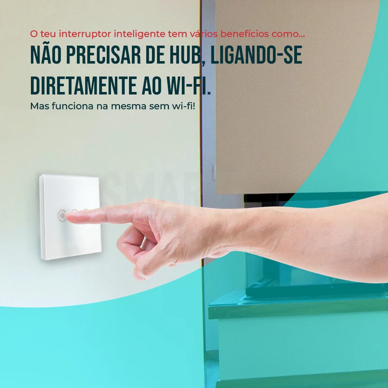 Interruptor de Estores Inteligente WiFi Smartify - Branco