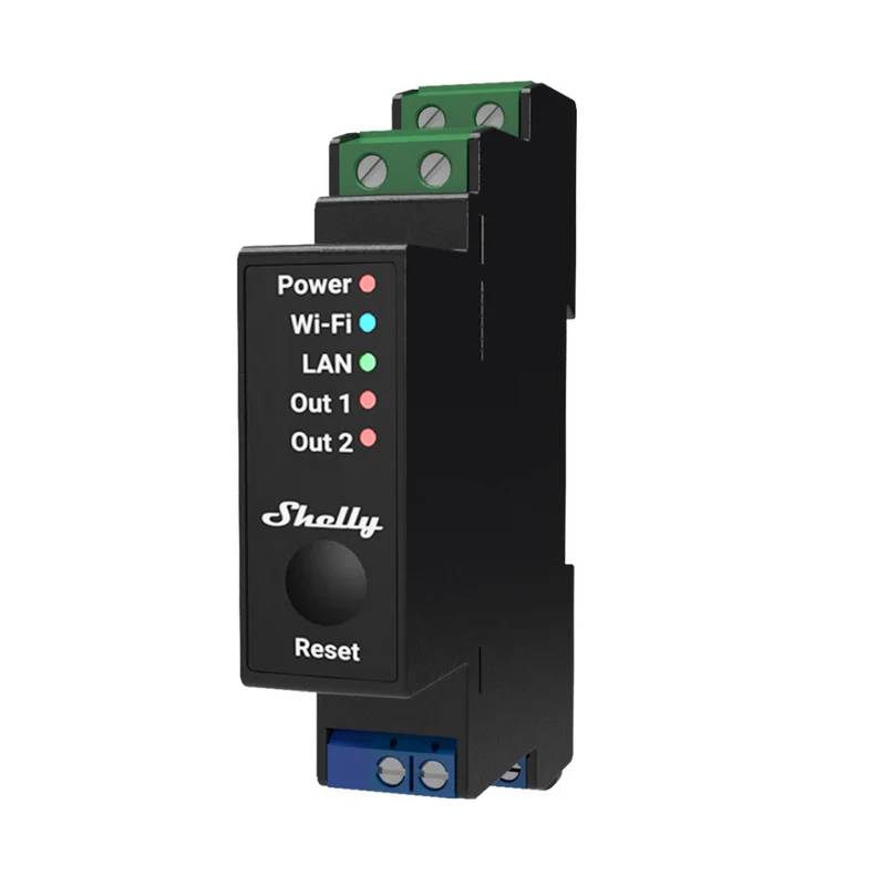 Shelly 2 Pro - Módulo WiFi/BT/LAN