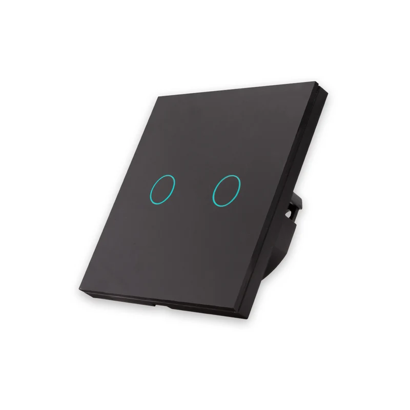 Interruptor Inteligente de Luz WiFi 2 botões Smartify - Preto