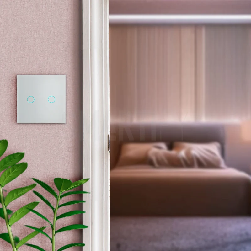 Interruptor Inteligente de Luz WiFi 2 botões Smartify - Branco