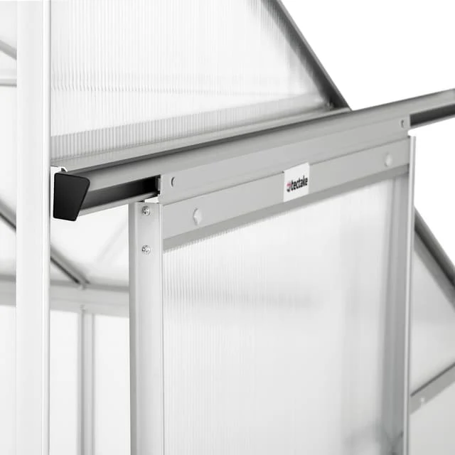 Tectake wall greenhouse with foundation