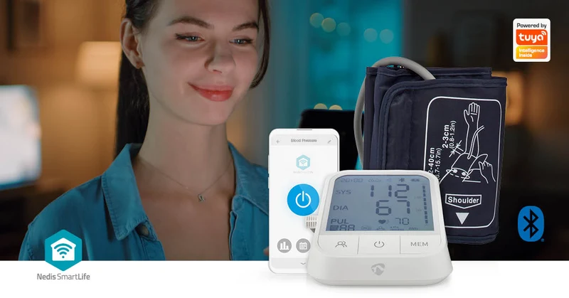 SmartLife Bloeddrukmeter Arm - Bluetooth® - LCD