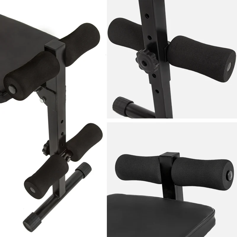 Tectake Sit-Up Bench with Padded Leg Brace and Non-Slip Feet